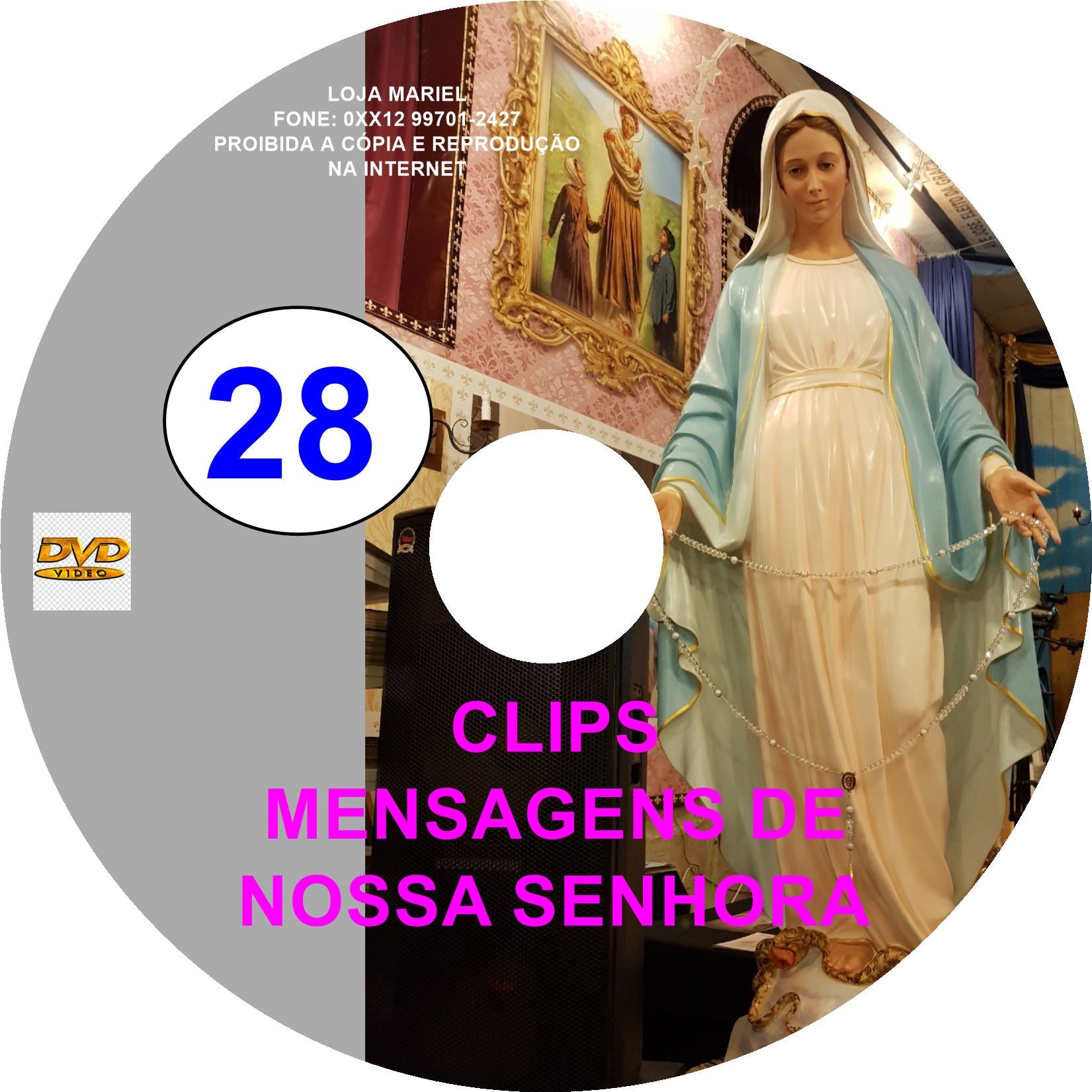 DVD Clips de Mensagens de Nossa Senhora 28 DVD Clips de Mensagens de Nossa Senhora 28